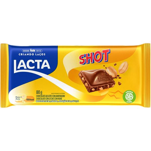 Chocolate Lacta, Shot, 80g, 2420, Kraft - PT 1 UN