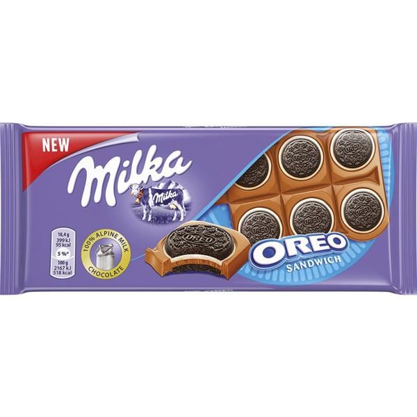 Chocolate Milka, Oreo Sandwich, 100g, Mondelez - PT 1 UN