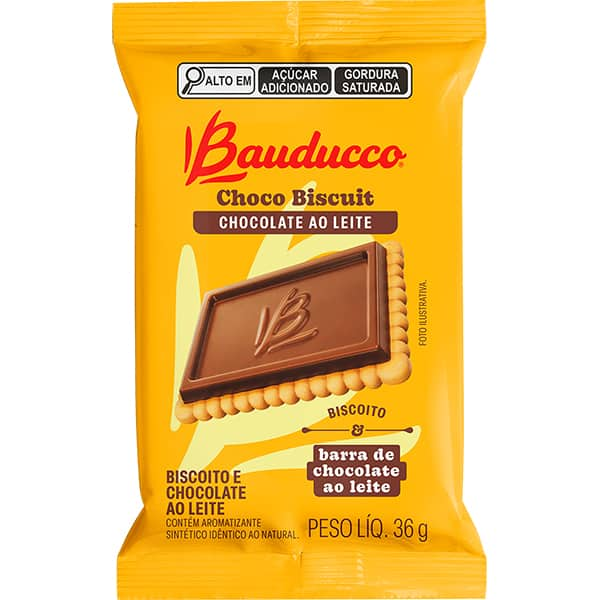 Biscoito Choco Biscuit ao leite, 36g, 40002408, Bauducco - 1 UN