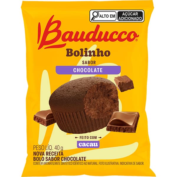 Bolinho de Chocolate, 40g, 40003539, Bauducco - PT 1 UN