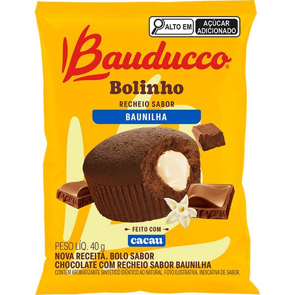 Bolinho Chocolate com baunilha, 40g, 40003539 , Bauducco - PT 1 UN