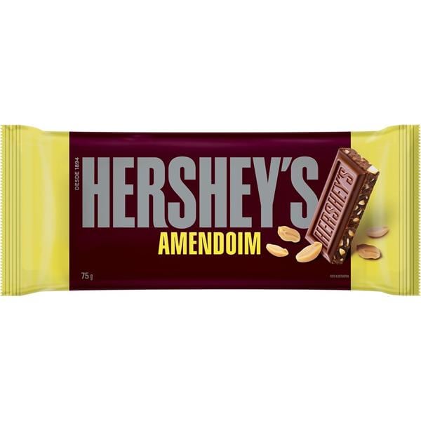 Chocolate amendoim, 75g, 8260, Hersheys - PT 1 UN