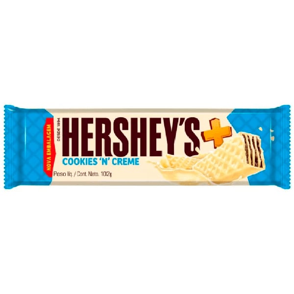 Chocolate Wafer Cookies N Creme, 102g, 6970, Hersheys - PT 1 UN