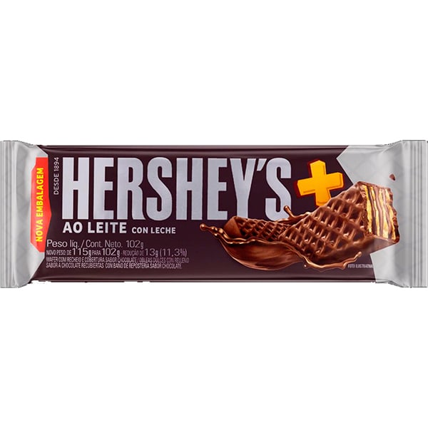 Chocolate Wafer ao Leite, 102g, 6969, Hersheys - PT 1 UN