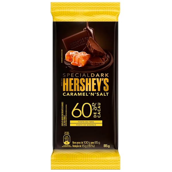 Chocolate Special Dark, Caramel'n'Salt, 60% Cacau, 85g, 6873, Hersheys - PT 1 UN