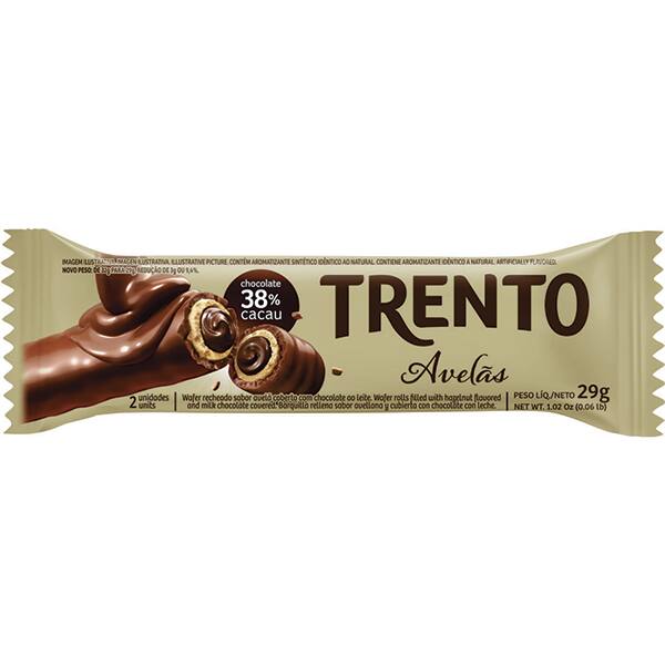 Chocolate Trento, Avelãs, 29g, 11612, Trento - PT 1 UN