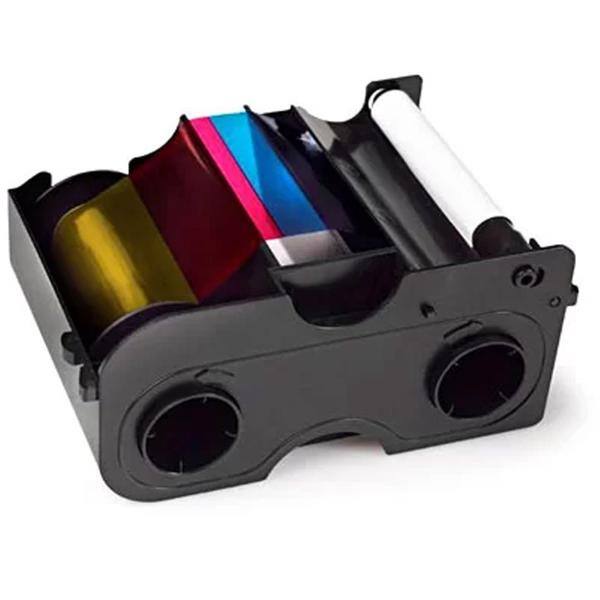 Ribbon em resina YMCKO, 250 impressões, 73202, Card Printers - 1 UN