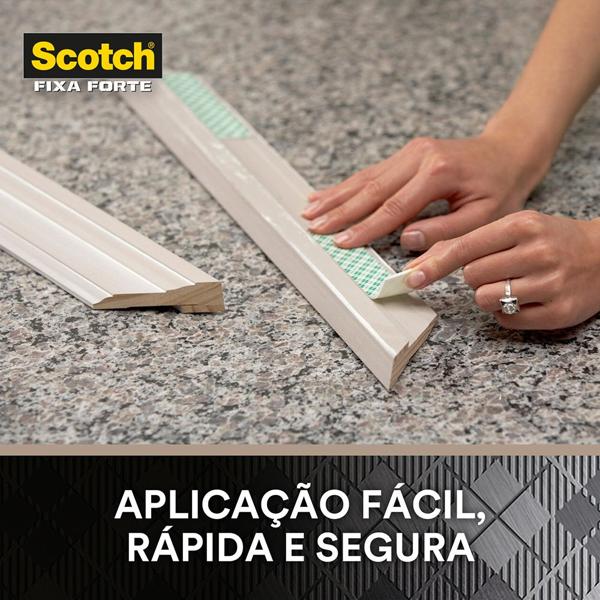 Fita Dupla Face 3M Scotch Fixa Forte Espuma - 16 quadradinhos - BT 16 UN