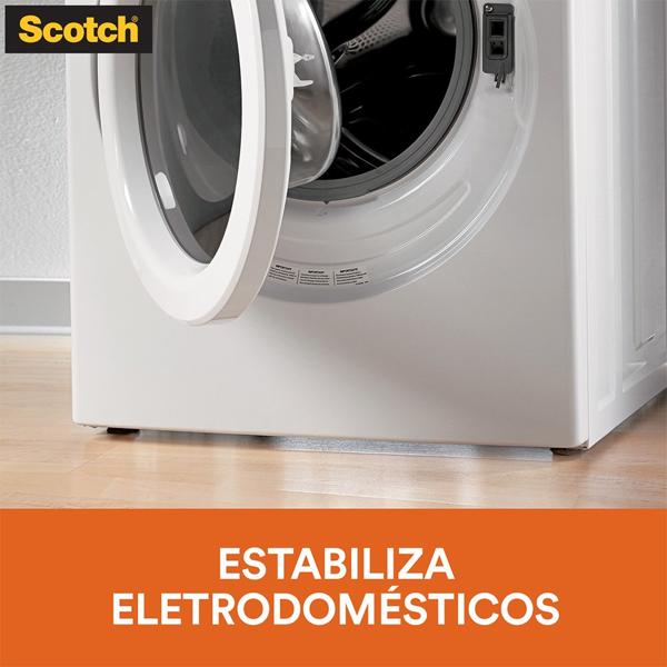 Protetor Antideslizante 3M Scotch Redondo Preto Pequeno - 12 unidades - BT 12 UN