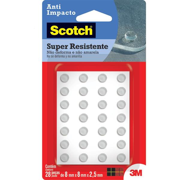 Protetor Anti-Impacto 3M Scotch Redondo Extra Pequeno - 28 unidades - BT 28 UN