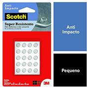 Protetor Anti-Impacto 3M Scotch Redondo Pequeno - 20 unidades -  BT 20 UN Protetor Anti-Impacto 3M Scotch Redondo Pequeno - 20 unidades -  BT 20 UN