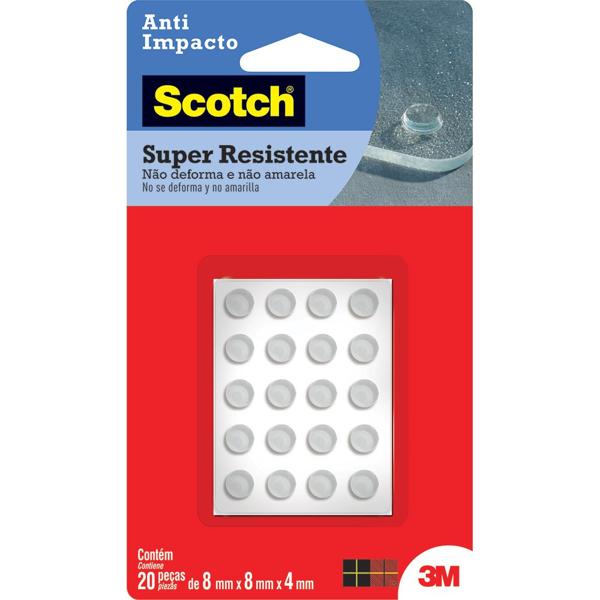 Protetor Anti-Impacto 3M Scotch Redondo Pequeno - 20 unidades - BT 20 UN