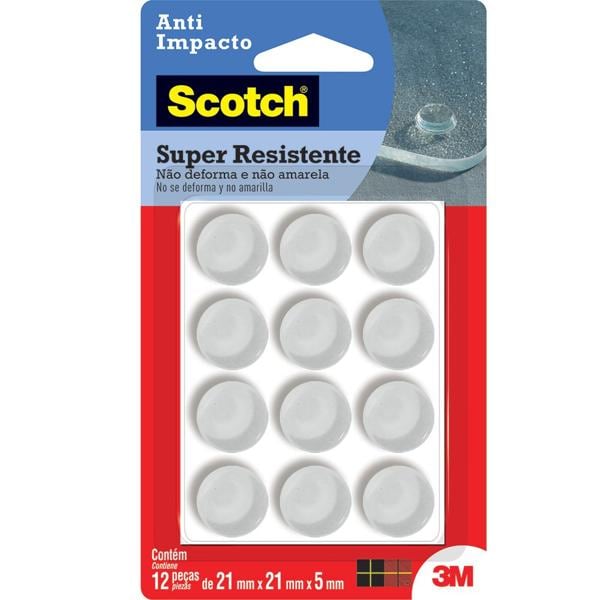 Protetor Anti-Impacto 3M Scotch Redondo Extra Grande - 12 unidades - BT 12 UN