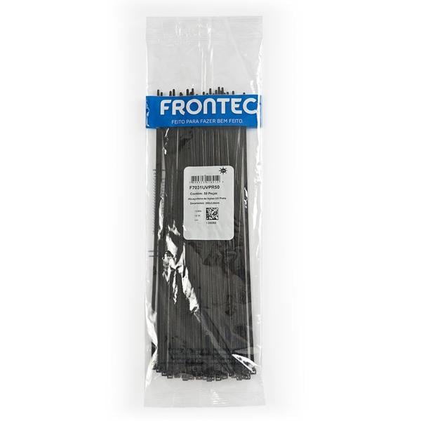 Abraçadeira de nylon UV 3,7x300 preta F7031UVPR50 Frontec PT 50 UN