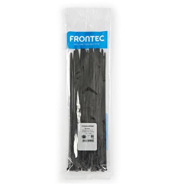 Abraçadeira de nylon UV 4,8x340 preta F7034UVPR40 Frontec PT 40 UN