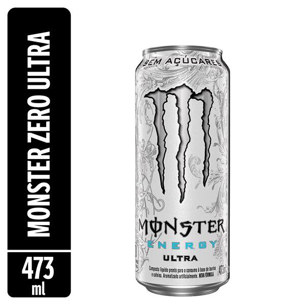 Bebida energética Monster Ultra zero açúcar, 473ml, Monster - LT 1 UN