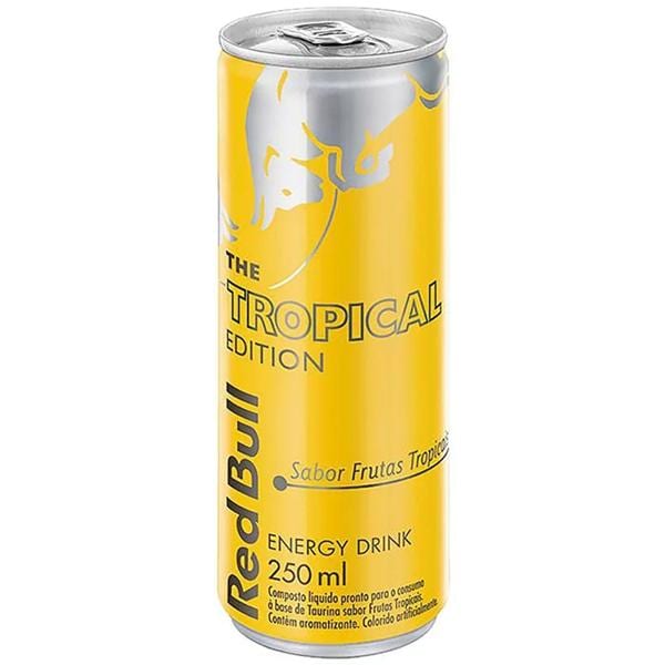 Bebida energética, Tropical, 250ml, 1710, Red Bull do Brasil - CX 1 UN