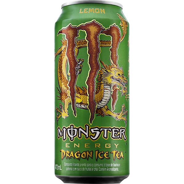 Bebida energética Monster, Lemon Dragon Ice Tea, 473ml, 119107, Monster - LT 1 UN