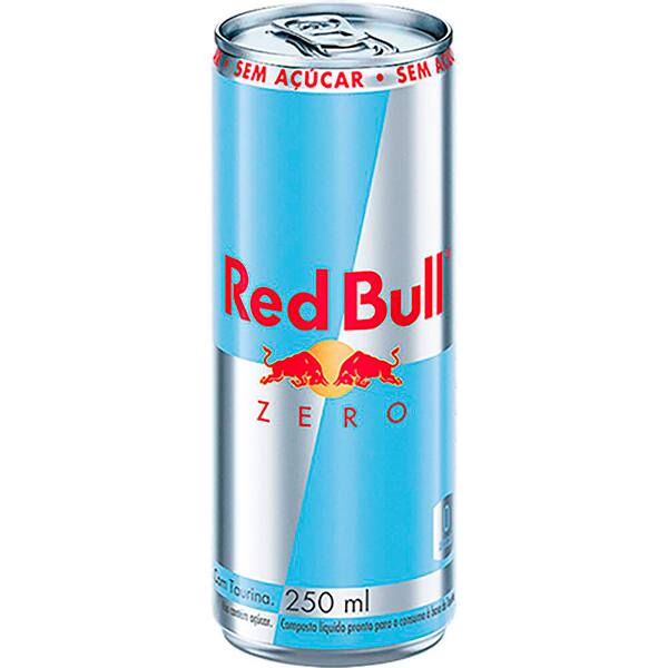 Bebida energética Red Bull Zero, 250ml, Red Bull do Brasil - LT 1 UN Bebida energética Red Bull Zero, 250ml, Red Bull do Brasil - LT 1 UN