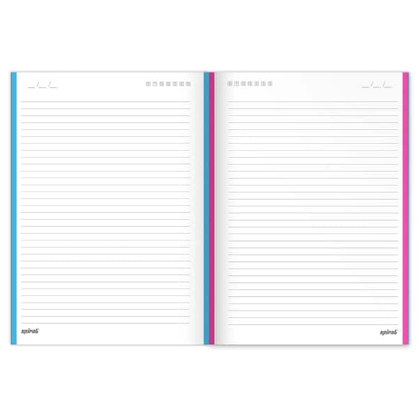 Caderno Universitário com 500 Folhas Coloridas - Compatível com Fichário e Caderno Argolado - Spiral PT 10 UN Caderno Universitário com 500 Folhas Coloridas - Compatível com Fichário e Caderno Argolado - Spiral PT 10 UN