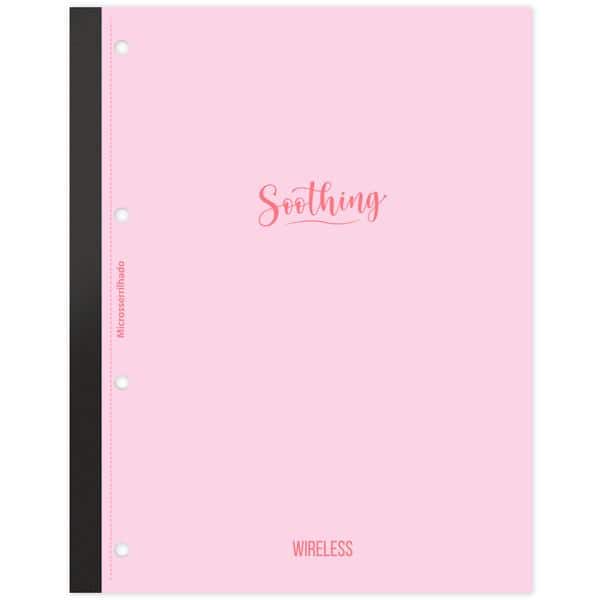 Caderno Universitário Wireless com Folhas Coladas 1x1 80 Folhas, Soothing, Rosa, 2636928, Spiral Soot - PT 1 UN Caderno Universitário Wireless com Folhas Coladas 1x1 80 Folhas, Soothing, Rosa, 2636928, Spiral Soot - PT 1 UN