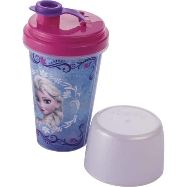 Garrafa escolar shakeira 320ml mini Elsa 6630 Plasutil PT 1 UN