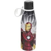 Garrafa escolar abre fácil, 530ml, Homem de Ferro, 14490, Plasutil - PT 1 UN