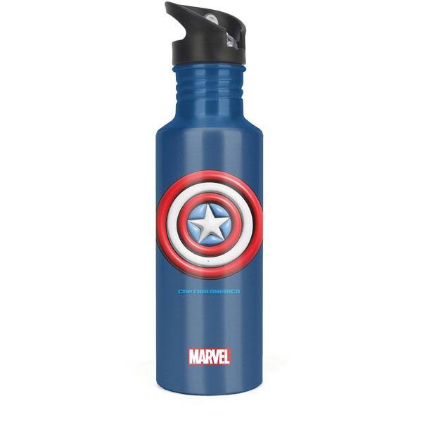 Garrafa escolar em alumínio, Vingadores Avengers Marvel, 750ml, GF56105AG, Luxcel - PT 1 UN