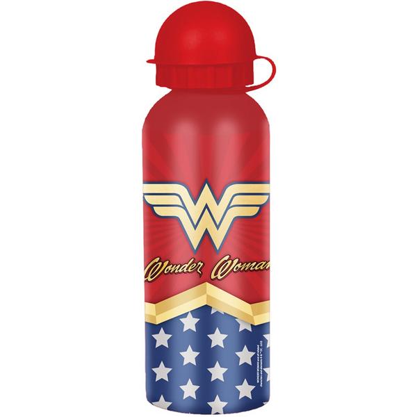 Garrafa escolar em alumínio, Wonder Woman / Mulher maravilha, 500ml, GF56088SM, Luxcel - PT 1 UN