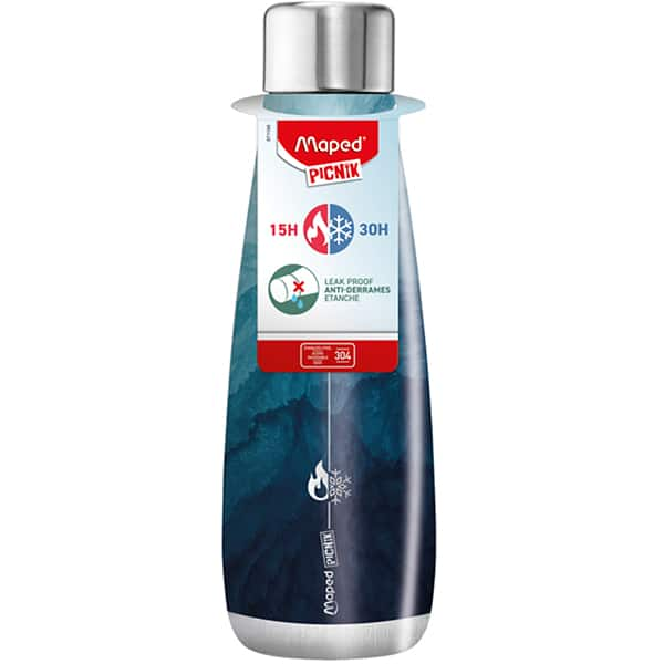 Garrafa escolar em aço concept Adult Watery, 500ml, 871198, Maped - PT 1 UN