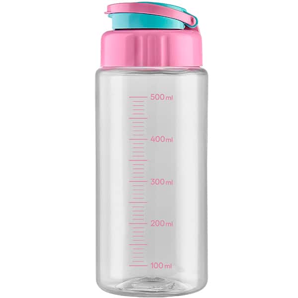 Garrafa escolar Atenas natural, Transparente, 500ml, Igaratiba - PT 1 UN Garrafa escolar Atenas natural, Transparente, 500ml, Igaratiba - PT 1 UN