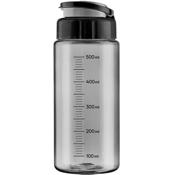 Garrafa escolar Atenas natural, Fumê, 500ml, Igaratiba - PT 1 UN Garrafa escolar Atenas natural, Fumê, 500ml, Igaratiba - PT 1 UN