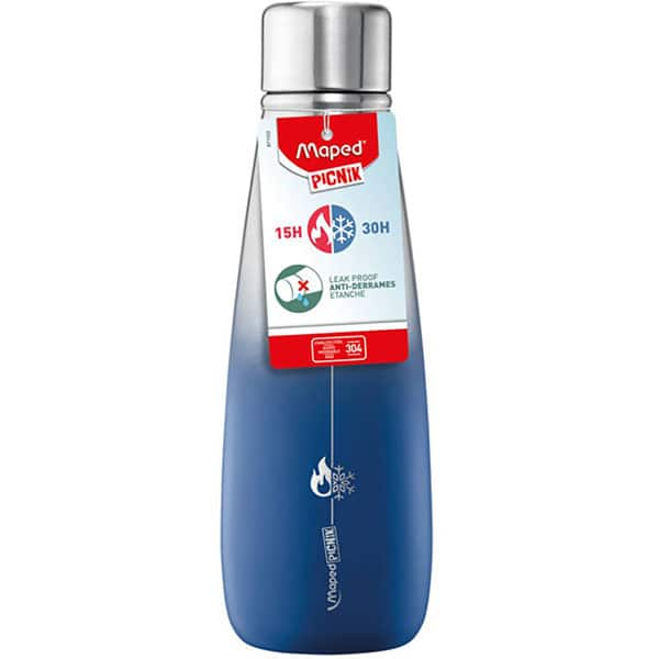 Garrafa escolar em aço concept Adult, 500ml, Azul, 871103, Maped - PT 1 UN