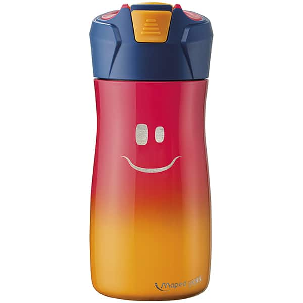 Garrafa escolar em aço inox.Concept kids, 430ml, Rosa e Laranja, 871201, Maped - PT 1 UN