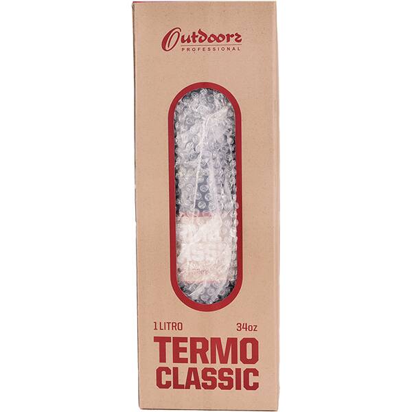 Garrafa térmica Termo Go Classic com alça, 1L, Azul, OUTD9355, Outdoors - CX 1 UN