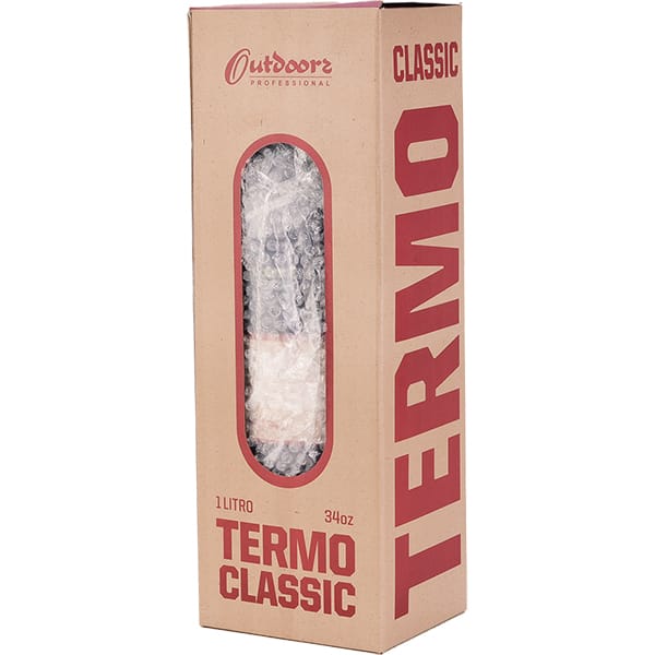 Garrafa térmica Termo Go Classic com alça, 1L, Azul, OUTD9355, Outdoors - CX 1 UN