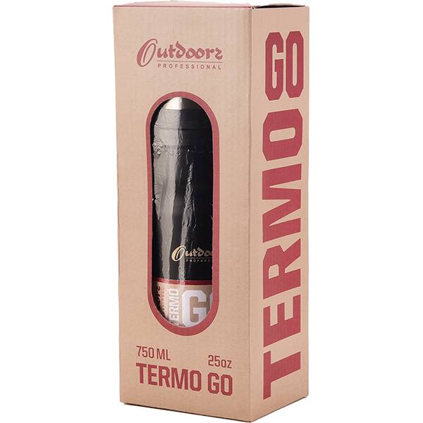 Garrafa térmica Termo Go 750ml, Preto, OUTD9324, Outdoors - CX 1 UN