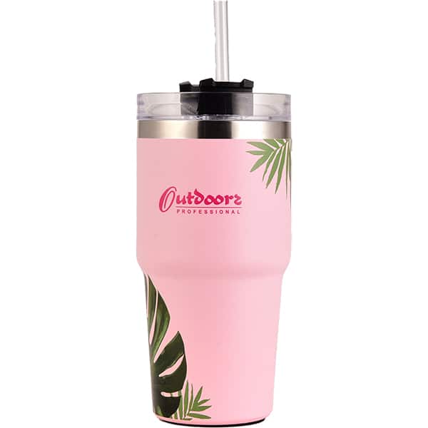 Copo térmico Travel Tumbler, 600ml, Rosa, OUTD9201, Safewell - CX 1 UN