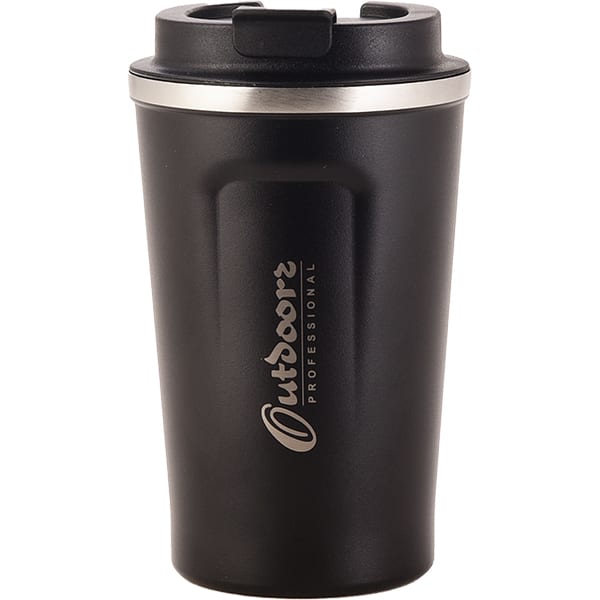 Copo térmico Coffe Mug, 380ml, Preto, OUTD9416, Safewell - CX 1 UN
