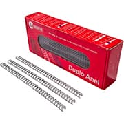 Garra duplo anel para encadernações, 5/16, Preto, 34A passo 3x1 para 50 folhas, 91534, Lassane - CX 1 UN