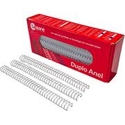 Garra duplo anel para encadernações, 9/16, Branco, 34A passo 3x1 para 110 folhas, 91537, Lassane - CX 1 UN