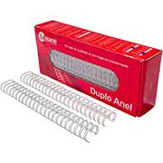 Garra duplo anel para encadernações, 7/8, Branco, 23A passo 2x1 para 180 folhas, 91541, Lassane - CX 1 UN