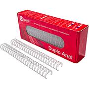 Garra duplo anel para encadernações, 3/4, Branco, 23A passo 2x1 para 140 folhas, 91539, Lassane - CX 1 UN