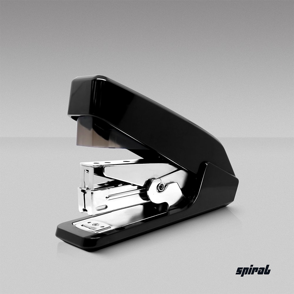 Grampeador Power Saving 26/6 e 24/6 para até 20 Folhas, 60% Menos Esforço ao Grampear Preto, 1817b, Spiral CX 1 UN Grampeador Power Saving 26/6 e 24/6 para até 20 Folhas, 60% Menos Esforço ao Grampear Preto, 1817b, Spiral CX 1 UN