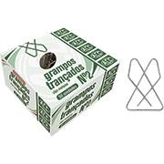 Grampo trançado, Nº2, Níquel, 9.35.19.21, Acc - CX 50 UN