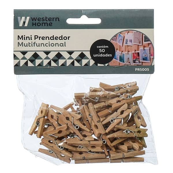 Mini prendedor multifuncional, 2,5cm, PRS005, Western - PT 50 UN