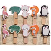 Mini prendedor de madeira decorativo, Animais, PRS021, Western - PT 10 UN Mini prendedor de madeira decorativo, Animais, PRS021, Western - PT 10 UN