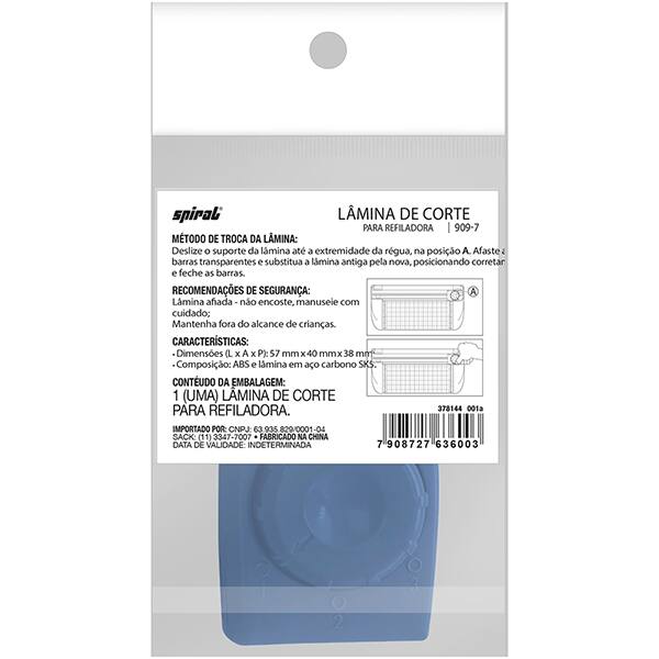 Lâmina de corte para refiladora, 909-7, Spiral - PT 1 UN
