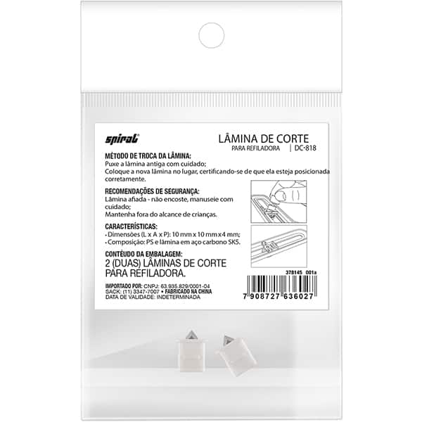 Lâmina de corte para refiladora, DC-818, Spiral - PT 2 UN Lâmina de corte para refiladora, DC-818, Spiral - PT 2 UN