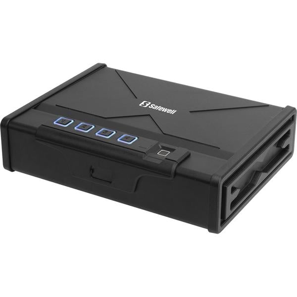 Cofre eletrônico para arma, com biometria digital, PS2902F, Safewell - CX 1 UN